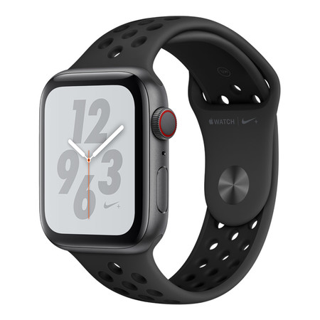 Apple Watch Nike+ Series 4 GPS + Cellular, 44mm Space Grey Aluminium Case with Anthracite/Black Nike Sport Band