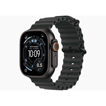 Apple Watch Ultra 3 GPS + Cellular 49mm Black Titanium Case with Black Ocean Band