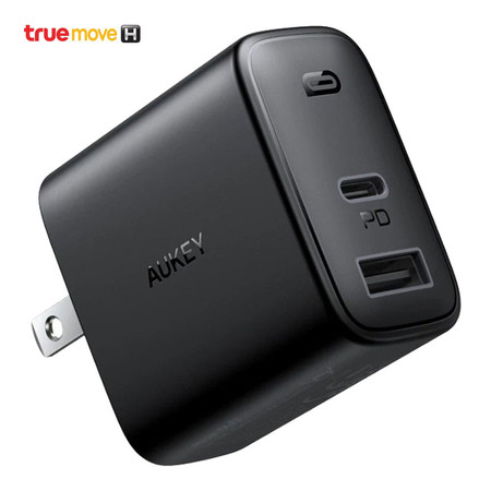 ที่ชาร์จ Aukey Swift Mix 30W Dual-Port PD Charger - Black