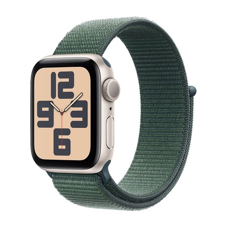 Apple Watch SE (รุ่นที่ 2) GPS 40mm Starlight Aluminium Case with Lake Green Sport Loop