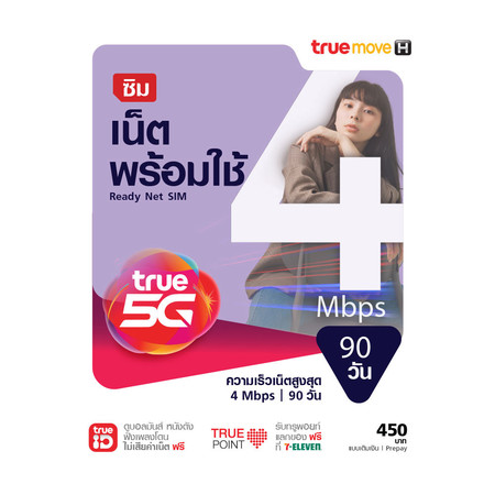 ซิมเน็ตพร้อมใช้ 4 Mbps