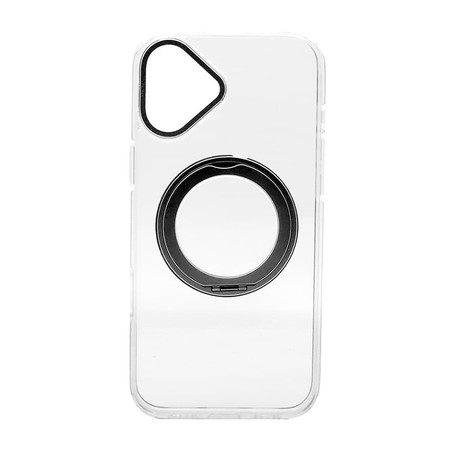 Clear Case iPhone16Plus with Black Ring