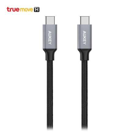 Aukey สายชาร์จเร็ว รุ่น CB-CD5 ไนล่อนถัก USB-C to USB-C ความยาว 1 เมตร