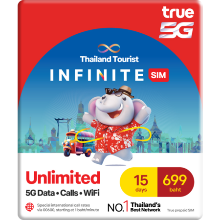 THAILAND TOURIST INFINITE SIM 15 DAYS 699