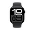 Apple Watch Series 10 GPS + Cellular 42mm Jet Black Aluminium Case with Black Sport Band - S/M