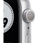 Apple Watch Series 6 GPS 44mm Silver Aluminum Case with Nike Sport Band - Pure Platinum/Black