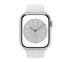 Apple Watch Series 8 GPS, Silver Aluminium Case with White Sport Band