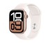 Apple Watch Series 10 GPS + Cellular 46mm Rose Gold Aluminium Case with Light Blush Sport Band - S/M