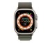Apple Watch Ultra GPS+Cellular, 49mm, Titanium Case with Green Alpine Loop, Size M