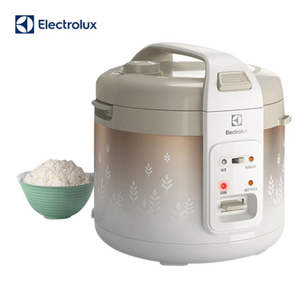 Electrolux หม้อหุงข้าว 1.8 ลิตร รุ่น ERC3405 (White Brown)