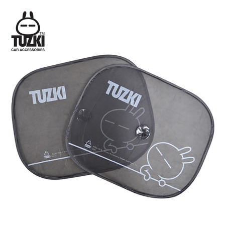 TUZKI ม่านบังแดดด้านข้างจุ๊บ - สีดำ