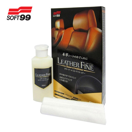 Soft 99 Leather Fine-Cleaner น้ำยาทำความสะอาดพร้อมบำรุงเบาะหนังแท้ # 02069 (LTC)