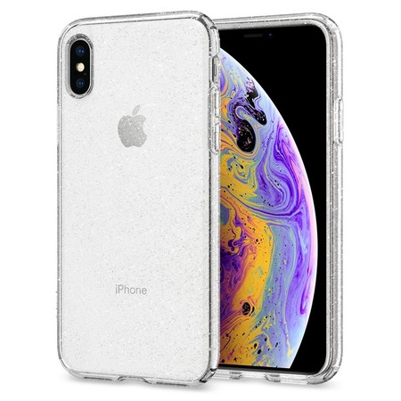 SPIGEN Case Apple iPhone XS Case Liquid Crystal Glitter : Crystal Quartz