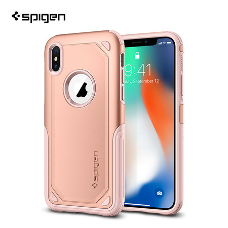 เคส iPhone X SPIGEN Case Hybrid Armor - Blush Gold