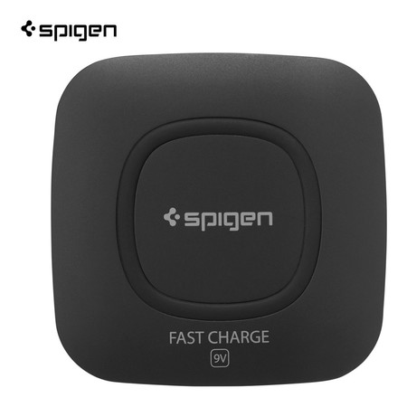แท่นชาร์จไร้สาย SPIGEN F301W Wireless Fast Charger (9V) - Black