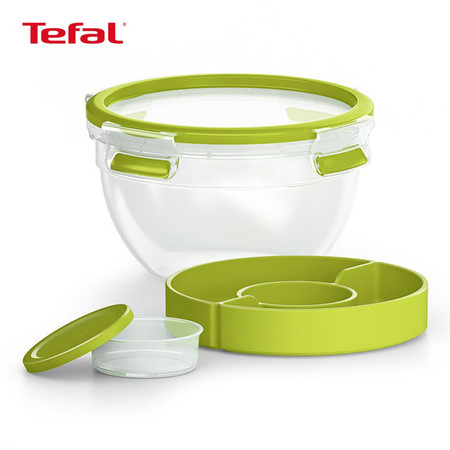 TEFAL กล่องถนอมอาหาร MasterSeal TO GO ความจุ 1 ลิตร - สีเขียว (K3100122)