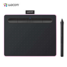 Wacom Intuos S Bluetooth แท็บเล็ตสำหรับวาดภาพกราฟิก รุ่น CTL-4100WL-P0-CX สีชมพู