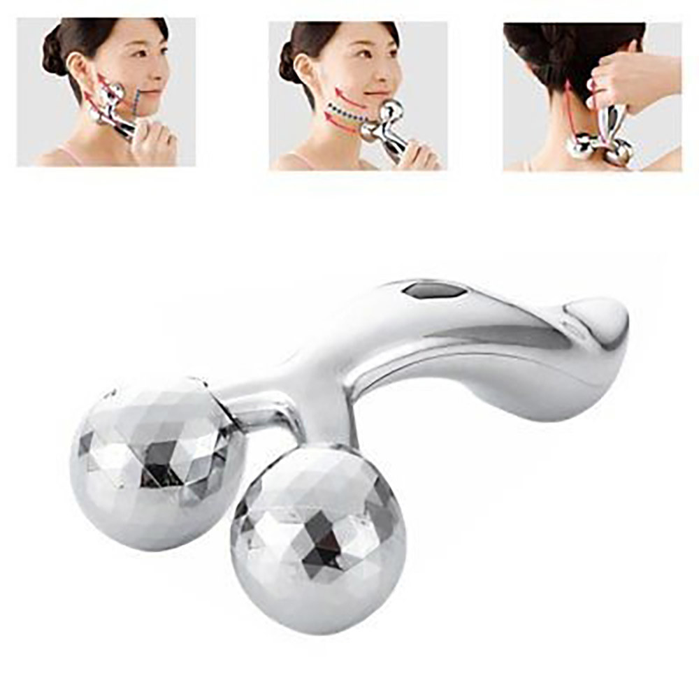 Alboom ลูกกลิ้งอุปกรณ์นวด 3D Face and Body Roller Slimming Massager
