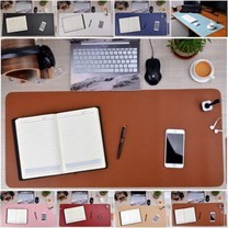 แผ่นรองคอมพิวเตอร์ หนังเทียม พีวีซี Office Desk Mat , Large Mouse Pad (สีน้ำตาล)