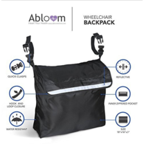 อุปกรณ์เสริม กระเป๋า แขวนรถเข็นผู้ป่วย Wheelchair Bag Wheelchair Accessoriesด้านหลัง
