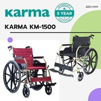 Karma รถเข็น อลูมิเนียม ล้อแม็ก น้ำหนักเบา รุ่น KM-1500 Light Aluminum Wheelchair Model KM-1500