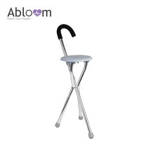 Abloom ไม้เท้า 3 ขา Foldable Seat Cane (สำหรับกางนั่งพัก) - Grey