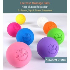 ลูกบอลนวด คลายกล้ามเนื้อ Lacrosse Rubber Massage Ball (มีสีให้เลือก)