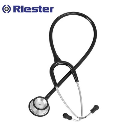 หูฟังแพทย์ ประเทศเยอรมัน หูฟังทางการแพทย์ Riester Duplex 2.0 Stethoscope, Stainless Steel (R4210) - สีดำ