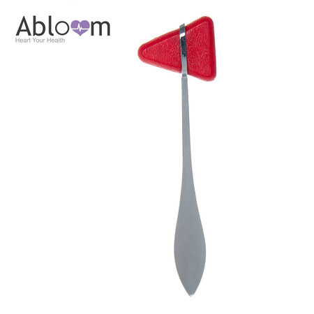 Abloom ที่เคาะเข่า Trigonal Head Neurological Percussion Hammer - สีแดง