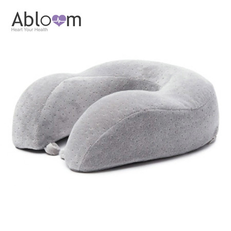 Abloom หมอนรองคอ แบบมีกระดุม - สีเทา