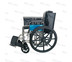รถเข็นผู้ป่วย เหล็กชุบ พับได้ รุ่น Heavy Duty - สีดำ Heavy Duty Steel Wheelchair Black