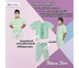 ชุดผู้ป่วย ชุดคนไข้ ดีไซน์ แยกชิ้น เซ็ตเสื้อ และ กางเกง Patient Wear Free Size (รุ่นผูกด้านหน้า)