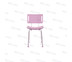 Abloom เก้าอี้อาบน้ำ อลูมิเนียม ปรับระดับได้ รุ่น Sweet Pink Aluminum Shower Chair (Pink) Height Adjustable