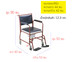 Abloom เก้าอี้นั่งถ่าย มีล้อ (สามารถถอดที่วางแขน และที่วางเท้าได้) 0030001006015