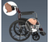 วีลแชร์ รถเข็นผู้ป่วย เหล็กชุบ พับได้ พร้อมเบรคมือ Standard Foldable Wheelchair