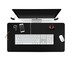 แผ่นรองคอมพิวเตอร์ หนังเทียม พีวีซี Office Desk Mat , Large Mouse Pad (สีดำ)