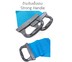 Pilates Band ยางยืดพิลาทิส พร้อมมือจับ Resistance Band with Handle (Blue)