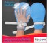 Abloom ถุงมือกันดึง ป้องกันผู้ป่วยเผลอดึงสายน้ำเกลือ Restraint Gloves For Patients (รุ่นไม่มีซิป) - สีฟ้า