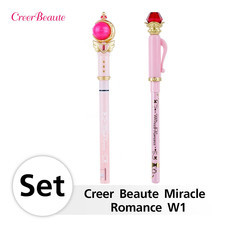 Creer Beaute Miracle Romance Set W1 (Cutie Moon Rod Liquid Eyeliner Black + Hensoupen Pencil Eyeliner Black)