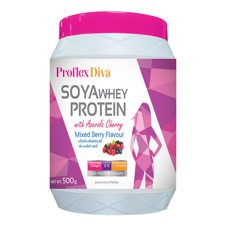PROFLEX Diva SOYA WHEY PROTEIN Mixed Berry - 500 g