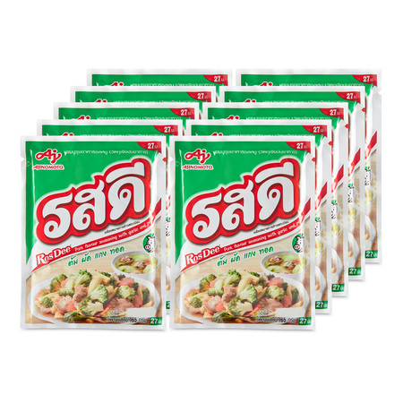 รสดี ผงปรุงอาหาร รสหมู 165 กรัม x 10 ซอง