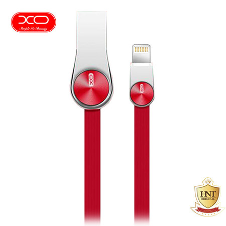 XO สายชาร์จ Lightning รุ่น NB20 Grain Zinc Alloy Data Cable - Red