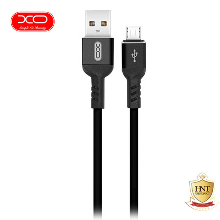 XO สายชาร์จ NB30 TPE Aluminium Alloy USB Micro Cable ยาว 1 m - Black