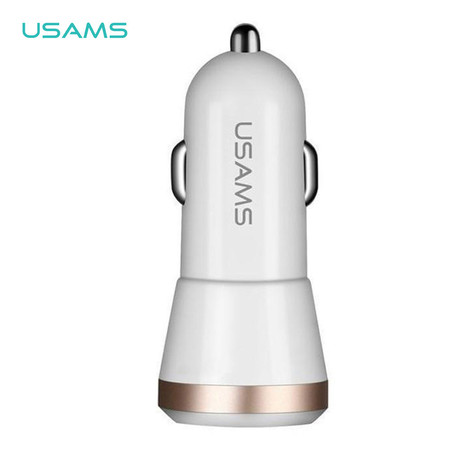 ที่ชาร์จโทรศัพท์ในรถยนต์ USAMS รุ่น US-CC013 - White