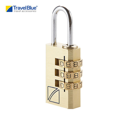 Travel Blue - แม่กุญแจระบบ Password รุ่น 3 Dial Combi 031