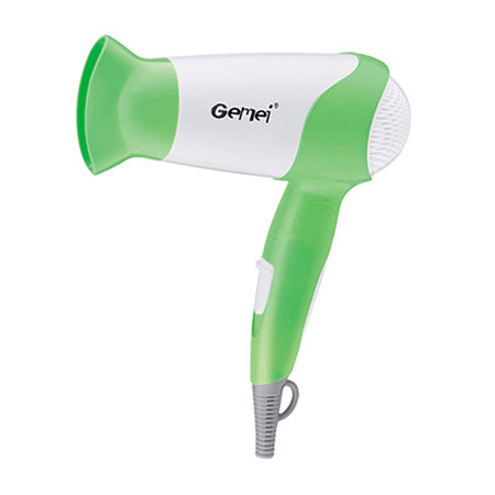 Gemei ไดร์เป่าผมขนาดพกพา 1100W (GM-1710) สีเขียว