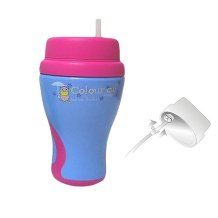 BABITO ถ้วยหัดดื่ม นอนสปิล สำหรับดูดหลอด STEP 2