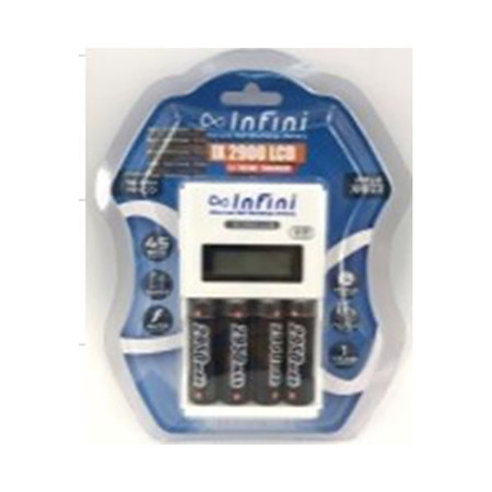 Infini แท่นชาร์จ + ถ่านชาร์จ รุ่น IX2900 + AA2950 Pro แพ็ก 4