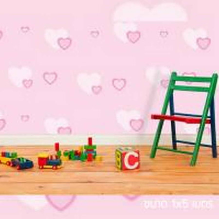 Wallpaper ป้องกันความร้อน ลาย HEART PINK ขนาด 1x5 ม. Pink