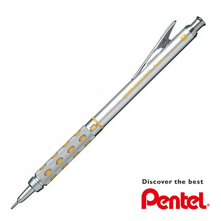 Pentel ดินสอเขียนแบบ GRAPHGEAR 1000 ด้ามสีเหลือง 0.9 มม.